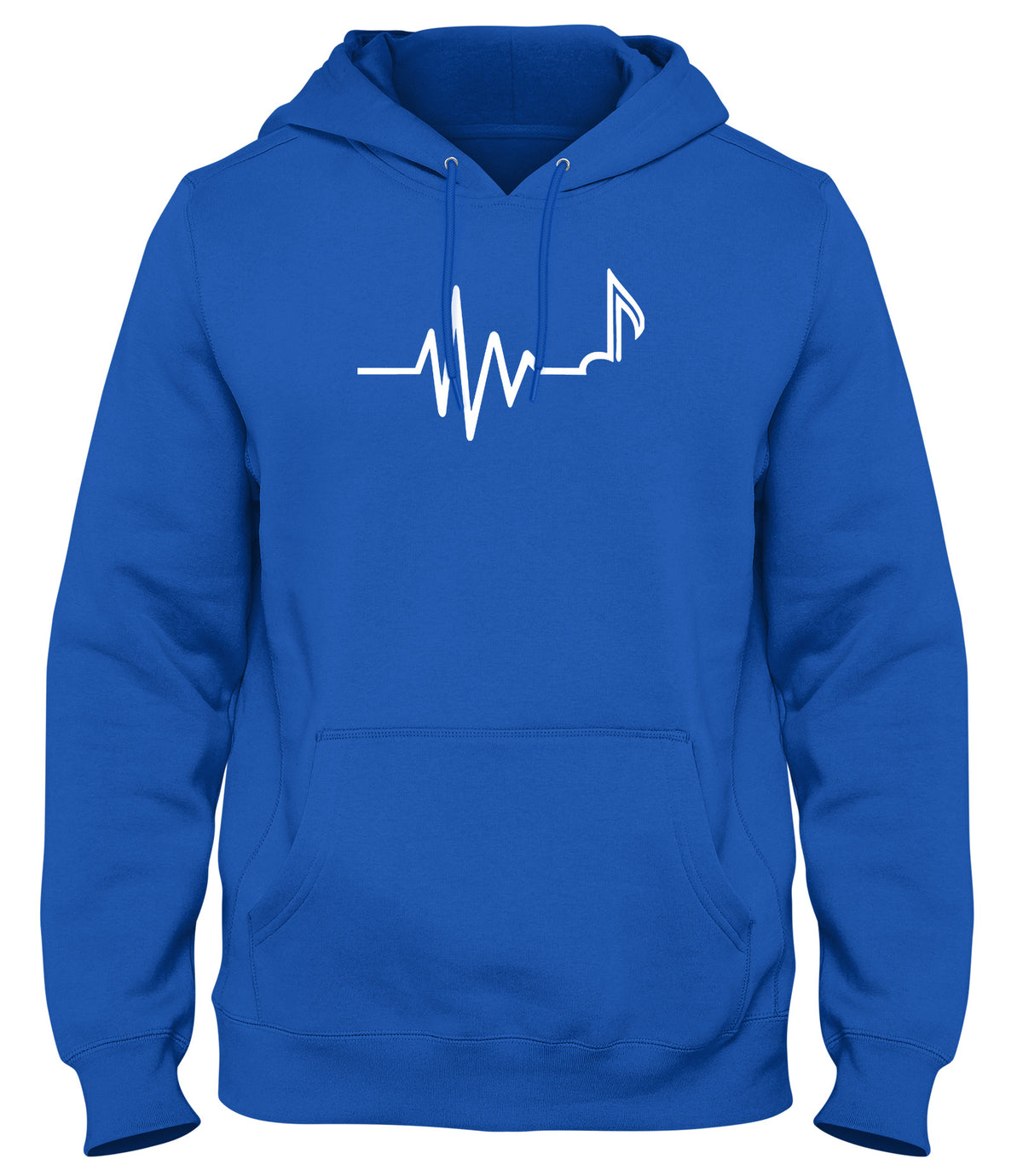 MUSIC HEARTBEAT MENS WOMENS LADIES UNISEX FUNNY SLOGAN HOODIE