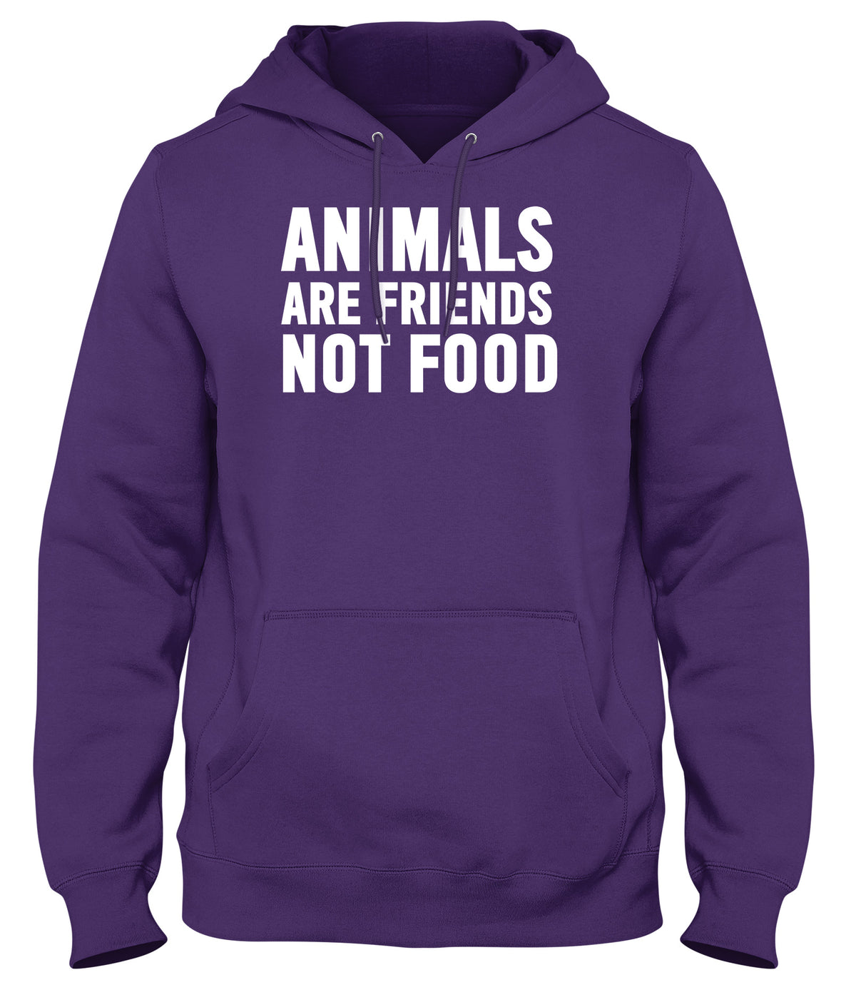 ANIMALS ARE FRIENDS NOT FOOD WOMENS LADIES MENS UNISEX HOODIE