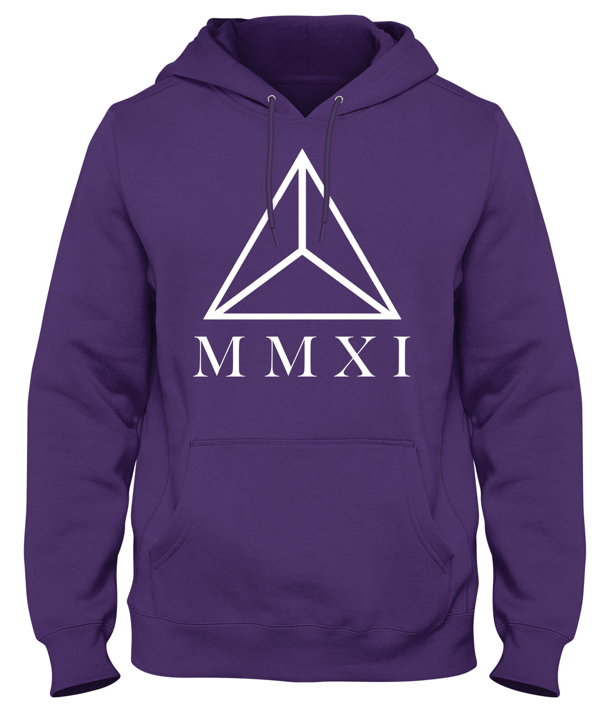 MMXI ROMAN NUMERALS TRIANGLE MENS WOMENS UNISEX FUNNY HOODIE