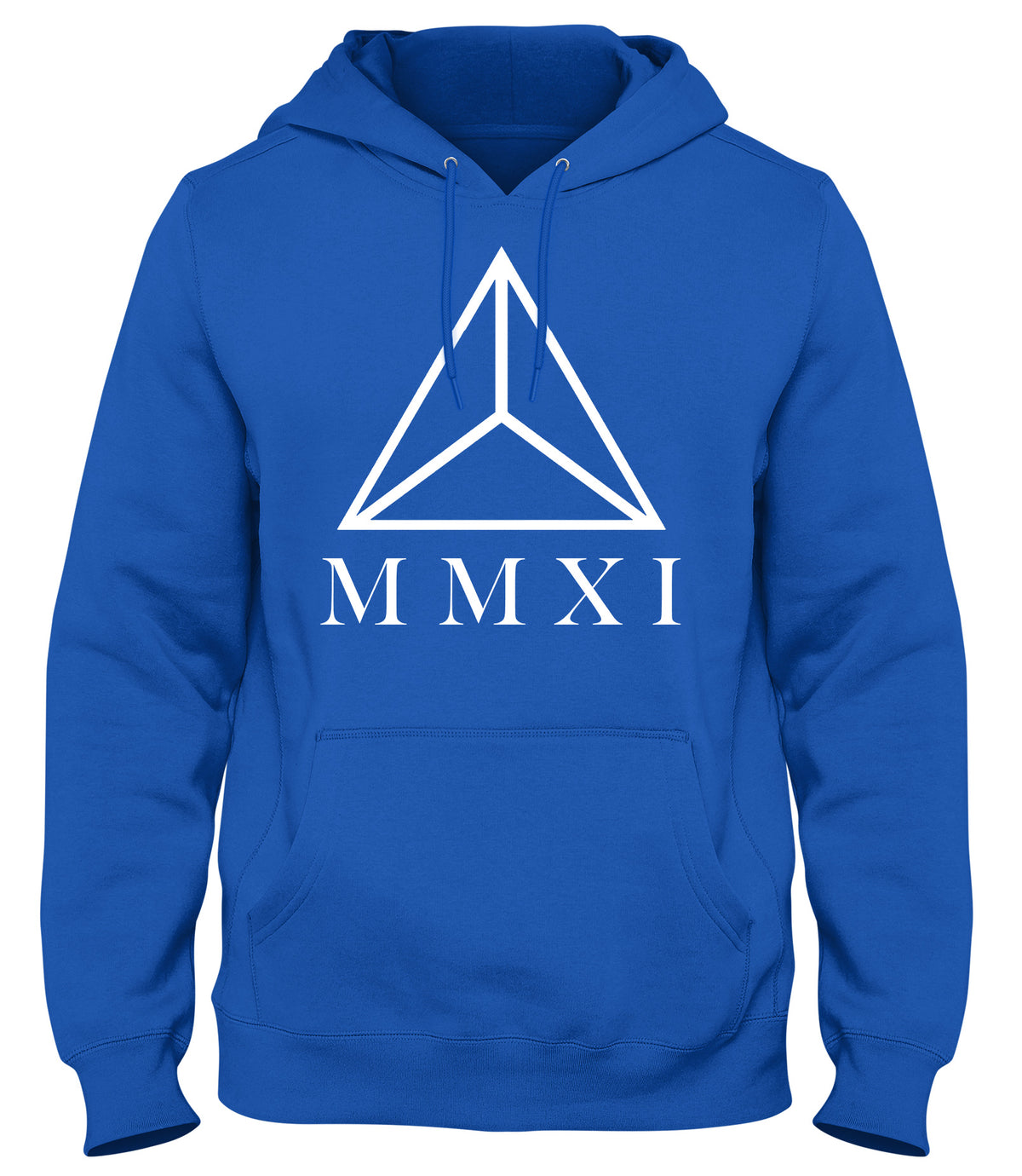 MMXI ROMAN NUMERALS TRIANGLE MENS WOMENS UNISEX FUNNY HOODIE