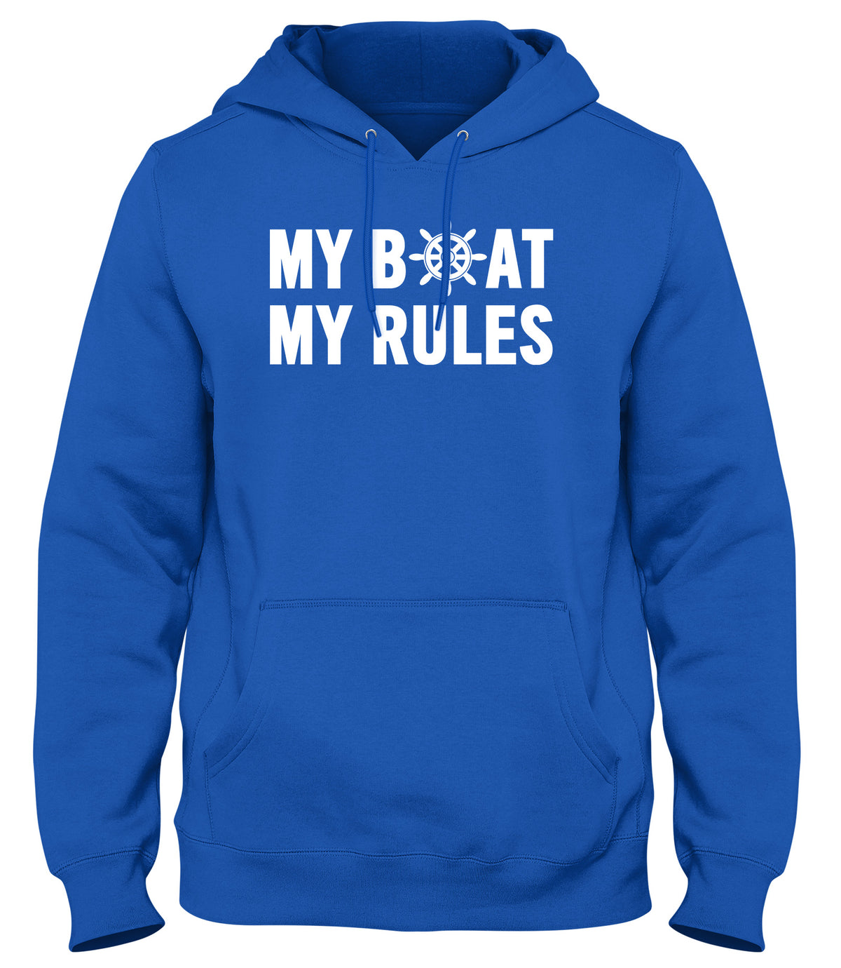 MY BOAT MY RULES MENS WOMENS LADIES UNISEX FUNNY SLOGAN HOODIE