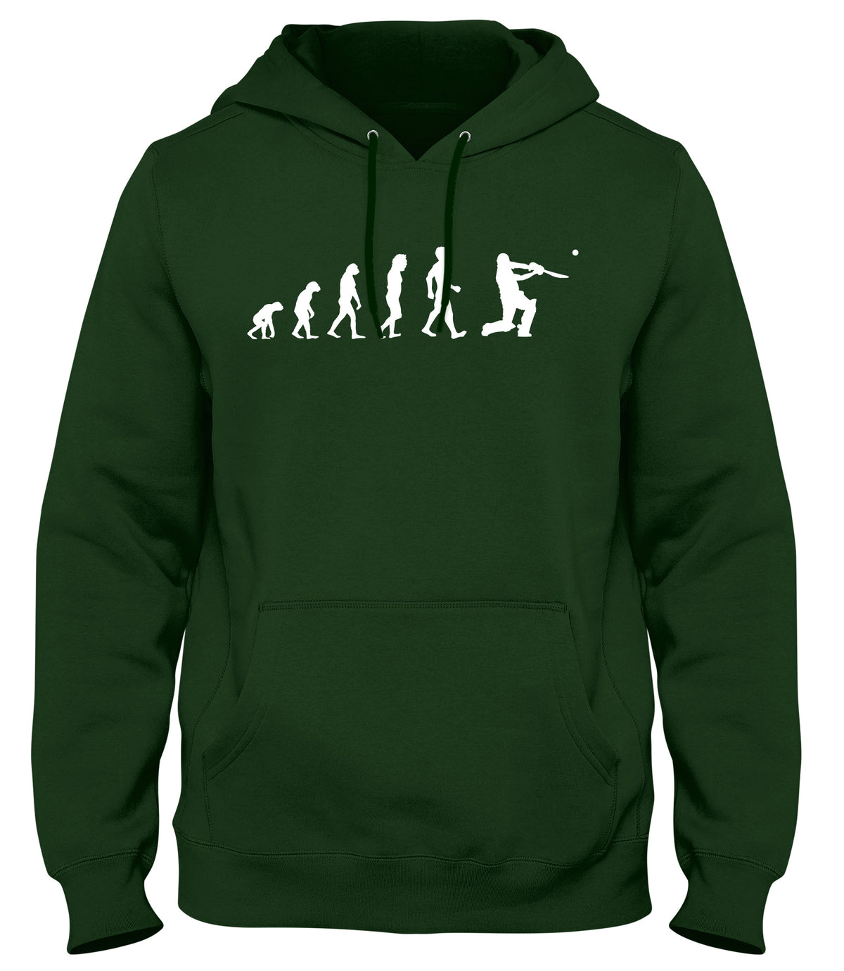 EVOLUTION OF CRICKET MENS WOMENS LADIES UNISEX FUNNY SLOGAN HOODIE