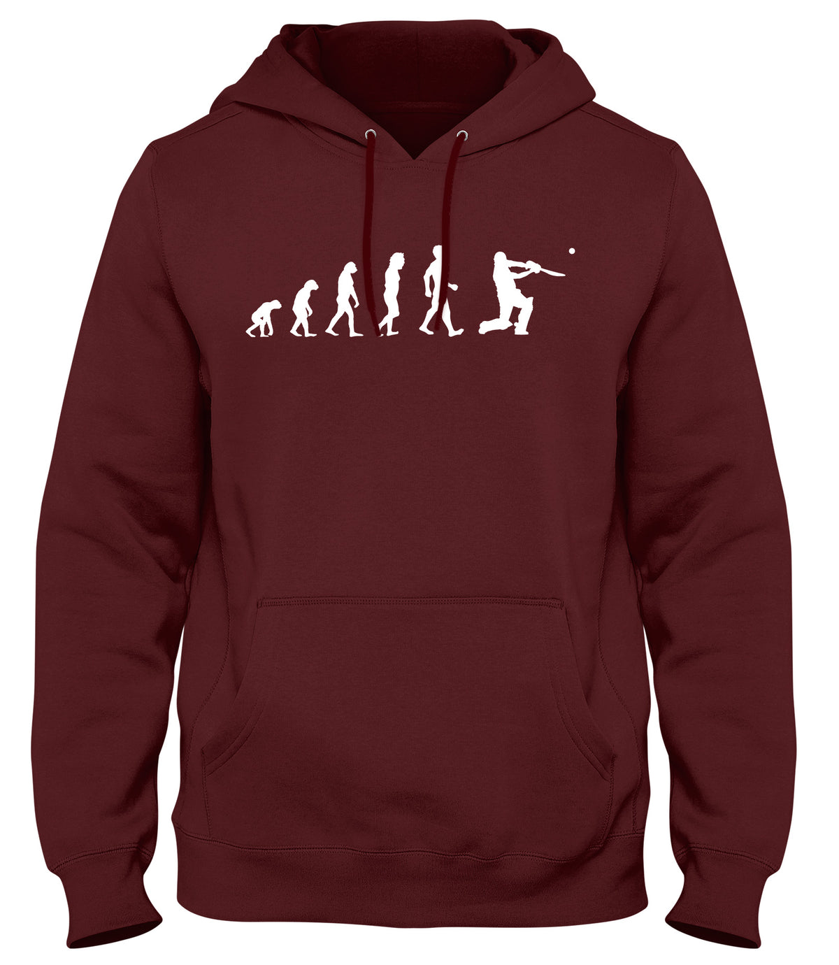 EVOLUTION OF CRICKET MENS WOMENS LADIES UNISEX FUNNY SLOGAN HOODIE
