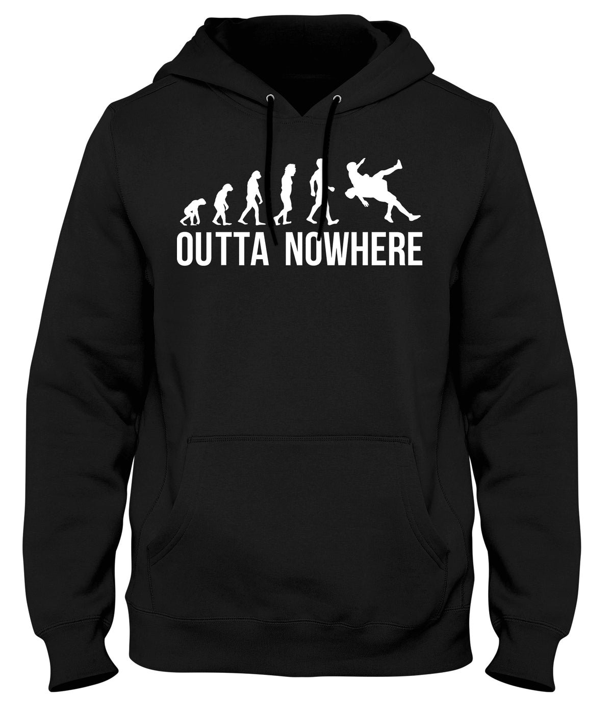RKO EVOLUTION OUTTA NOWHERE MENS WOMENS LADIES UNISEX FUNNY SLOGAN HOODIE