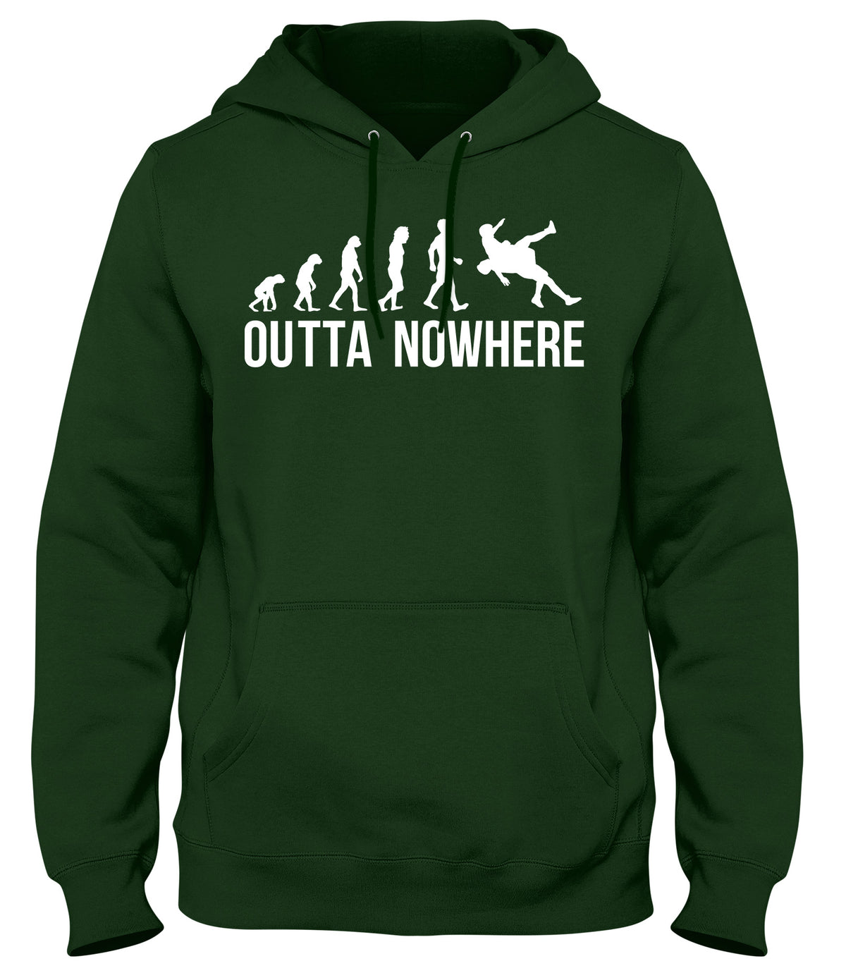RKO EVOLUTION OUTTA NOWHERE MENS WOMENS LADIES UNISEX FUNNY SLOGAN HOODIE