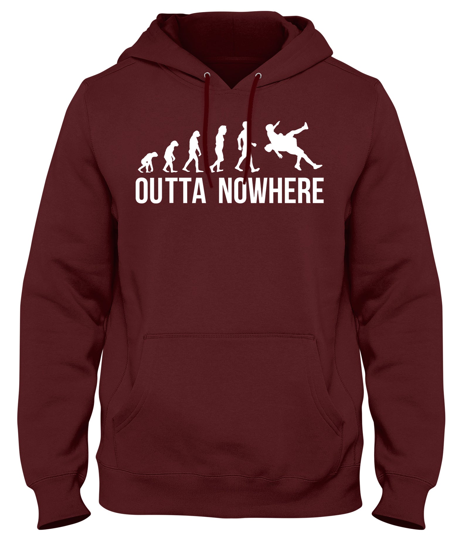 RKO EVOLUTION OUTTA NOWHERE MENS WOMENS LADIES UNISEX FUNNY SLOGAN HOODIE