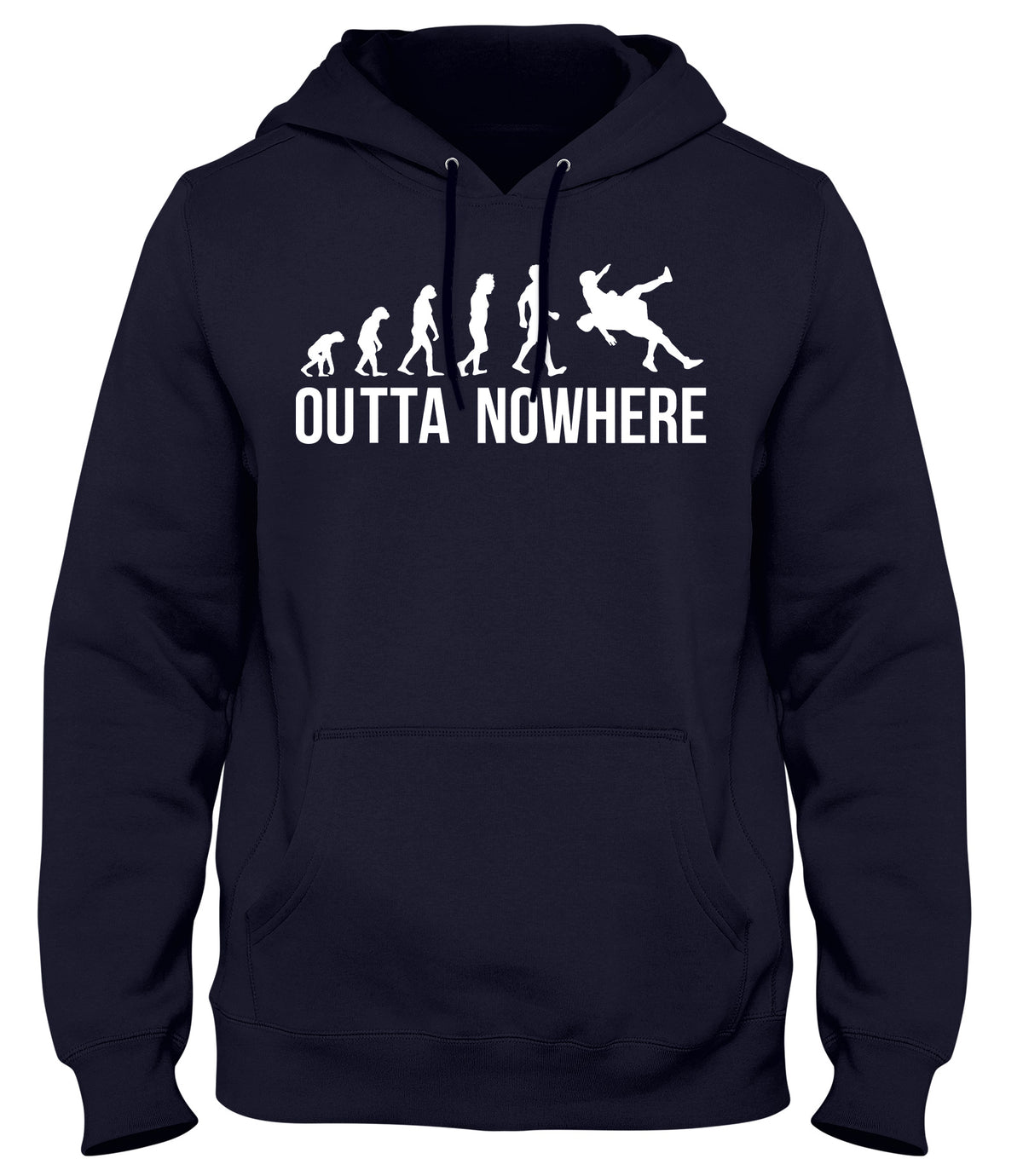RKO EVOLUTION OUTTA NOWHERE MENS WOMENS LADIES UNISEX FUNNY SLOGAN HOODIE