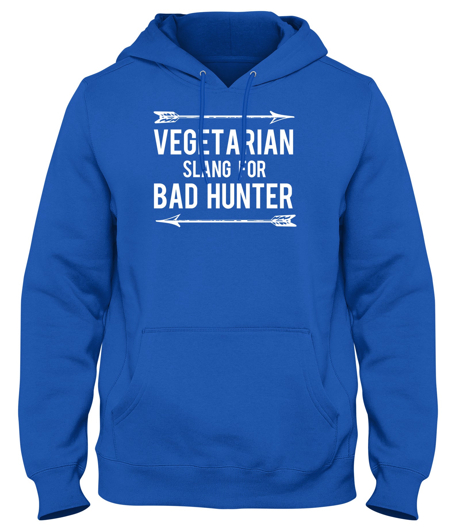 VEGETARIAN SLANG FOR BAD HUNTER WOMENS LADIES MENS UNISEX HOODIE