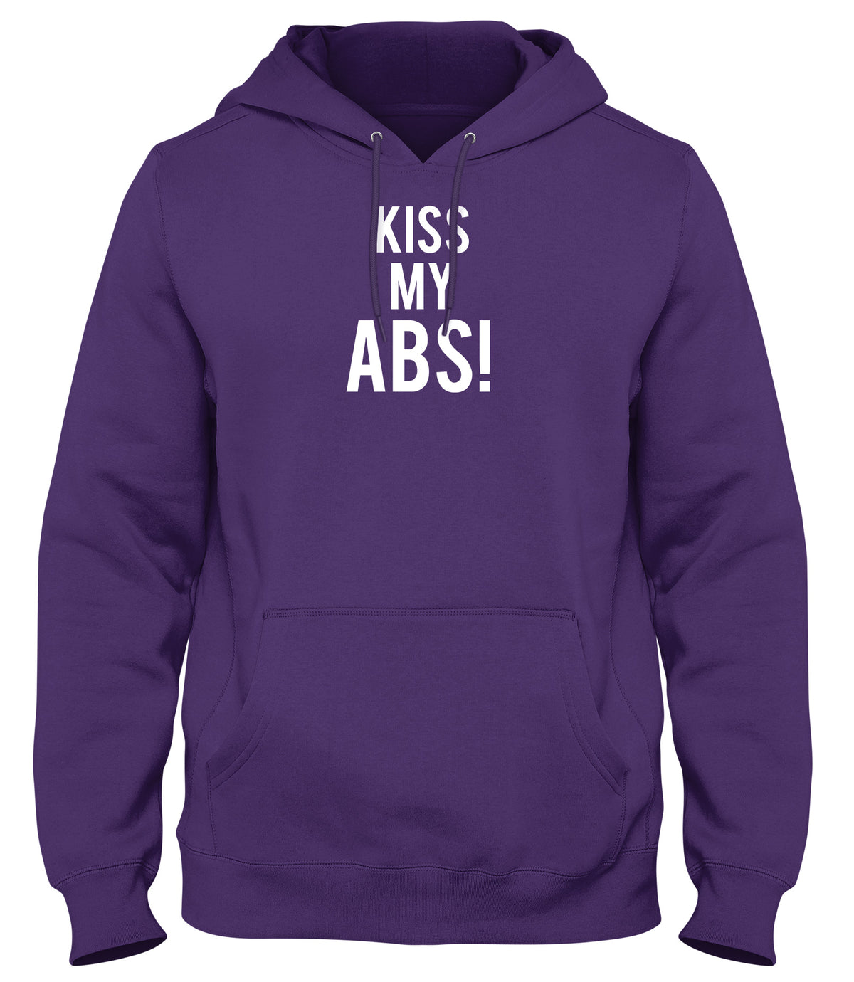KISS MY ABS! WOMENS LADIES MENS UNISEX HOODIE