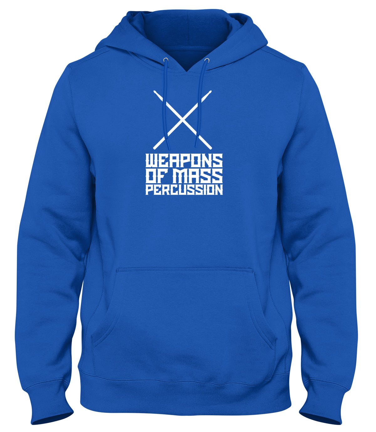 WEAPONS OF MASS PERCUSSION MENS WOMENS LADIES UNISEX FUNNY SLOGAN HOODIE