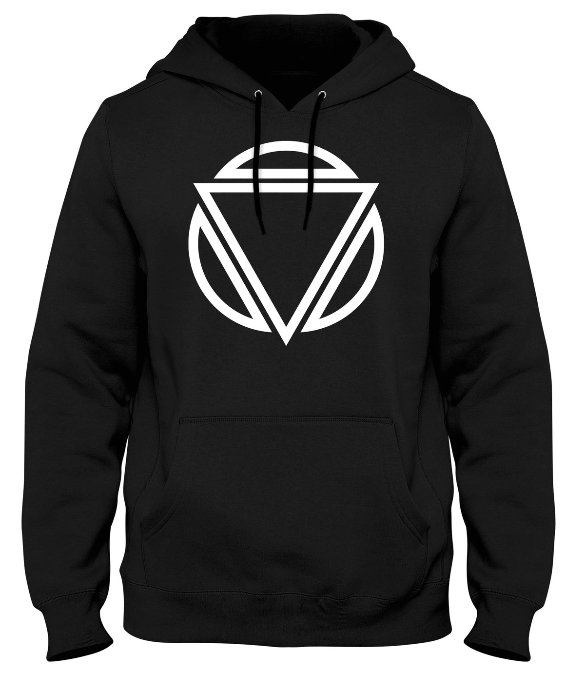 TRIANGLE ART CIRCLE MENS WOMENS UNISEX FUNNY HOODIE