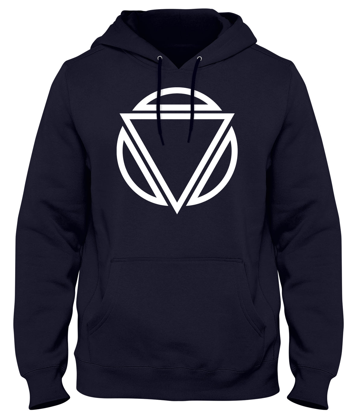 TRIANGLE ART CIRCLE MENS WOMENS UNISEX FUNNY HOODIE