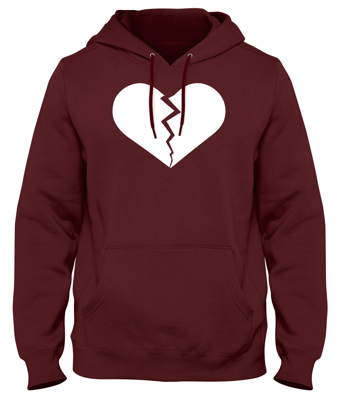 HEARTBROKEN LOVE HEART MENS WOMENS UNISEX FUNNY HOODIE