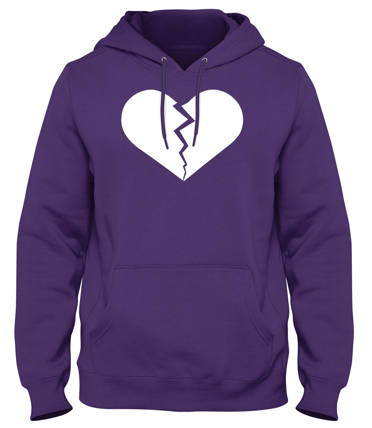 HEARTBROKEN LOVE HEART MENS WOMENS UNISEX FUNNY HOODIE