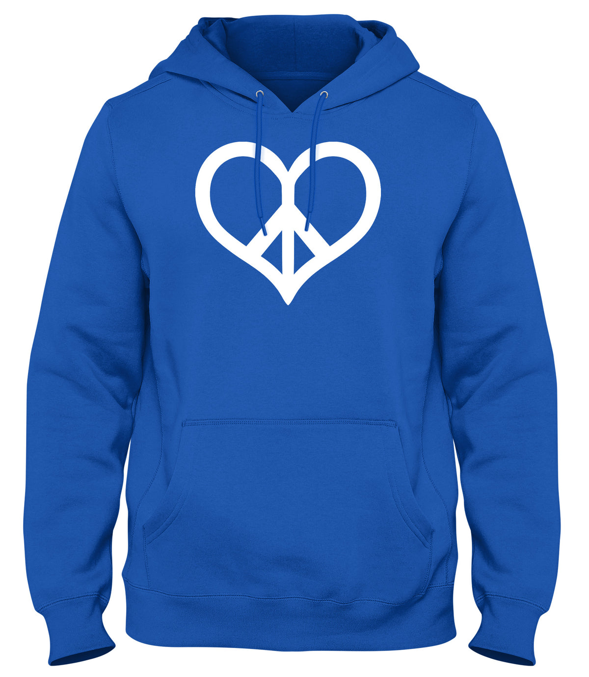 PEACE &amp; LOVE MENS WOMENS UNISEX FUNNY HOODIE