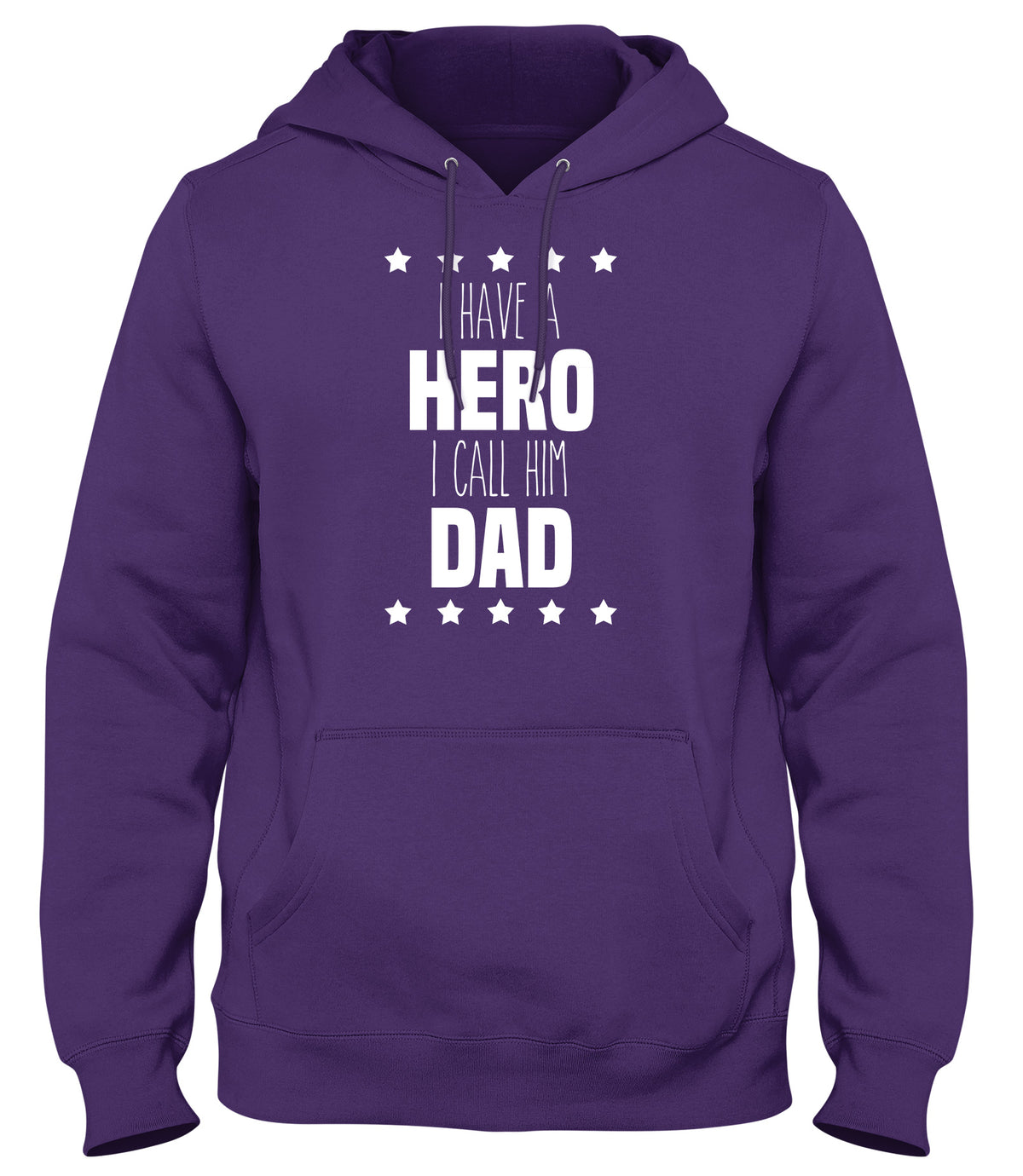 I HAVE A HERO  I CALL HIM DAD MENS WOMENS UNISEX FUNNY HOODIE