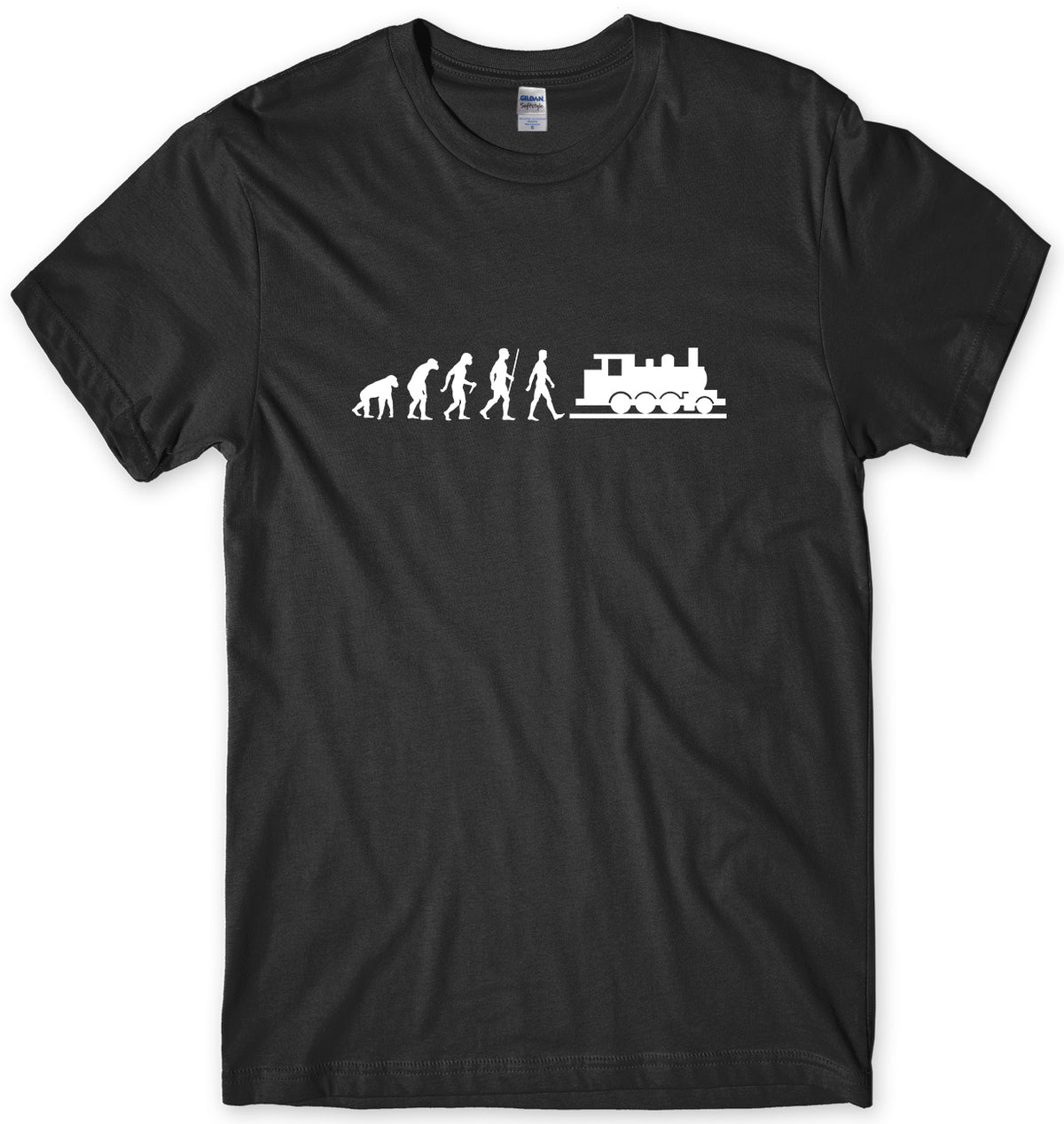 EVOLUTION OF MODEL RAILWAYS MENS FUNNY UNISEX T-SHIRT
