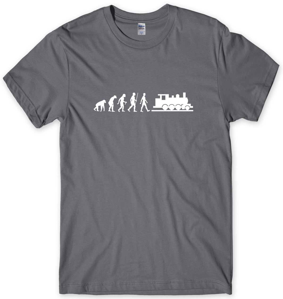 EVOLUTION OF MODEL RAILWAYS MENS FUNNY UNISEX T-SHIRT