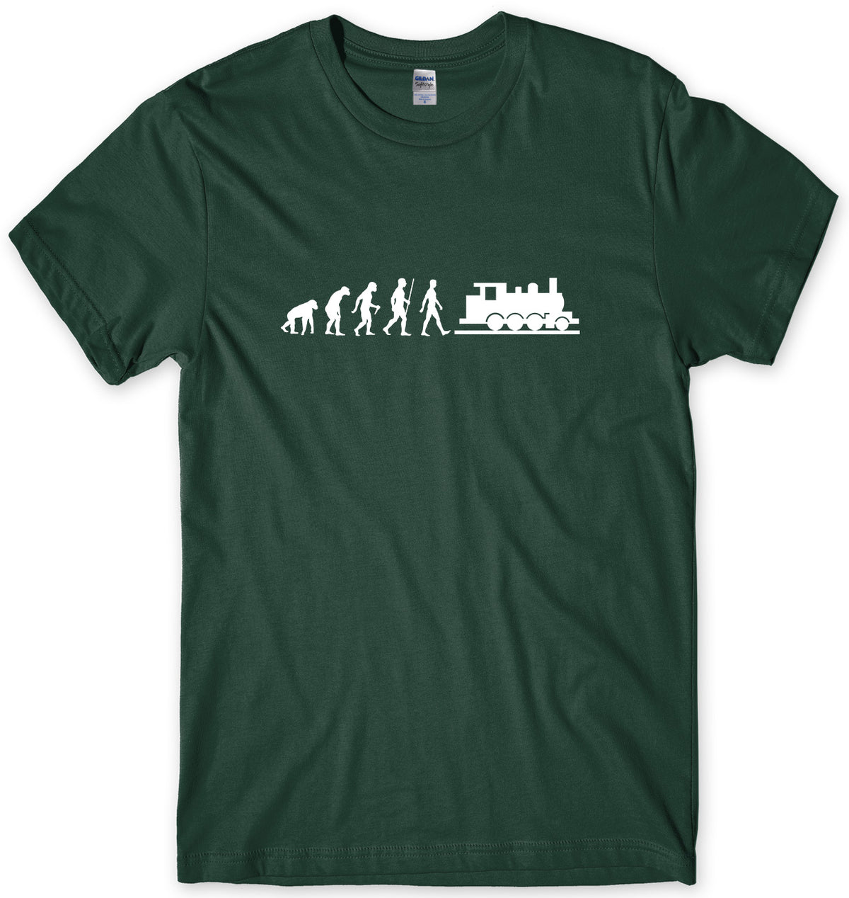EVOLUTION OF MODEL RAILWAYS MENS FUNNY UNISEX T-SHIRT