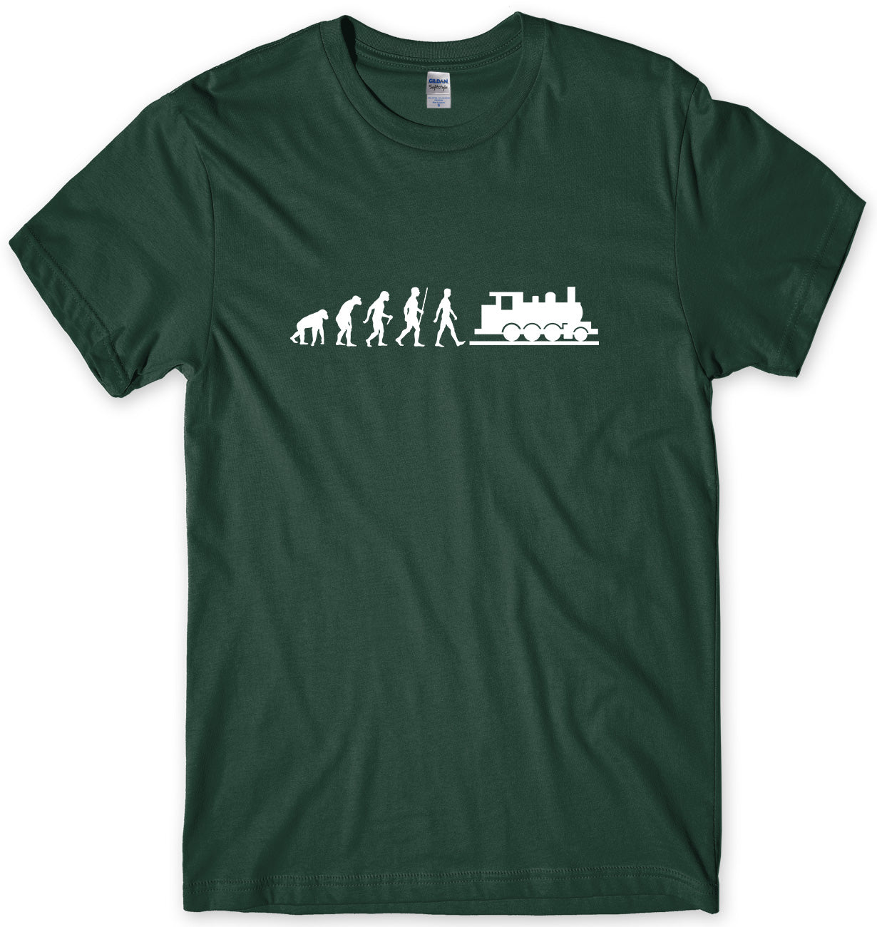 EVOLUTION OF MODEL RAILWAYS MENS FUNNY UNISEX T-SHIRT