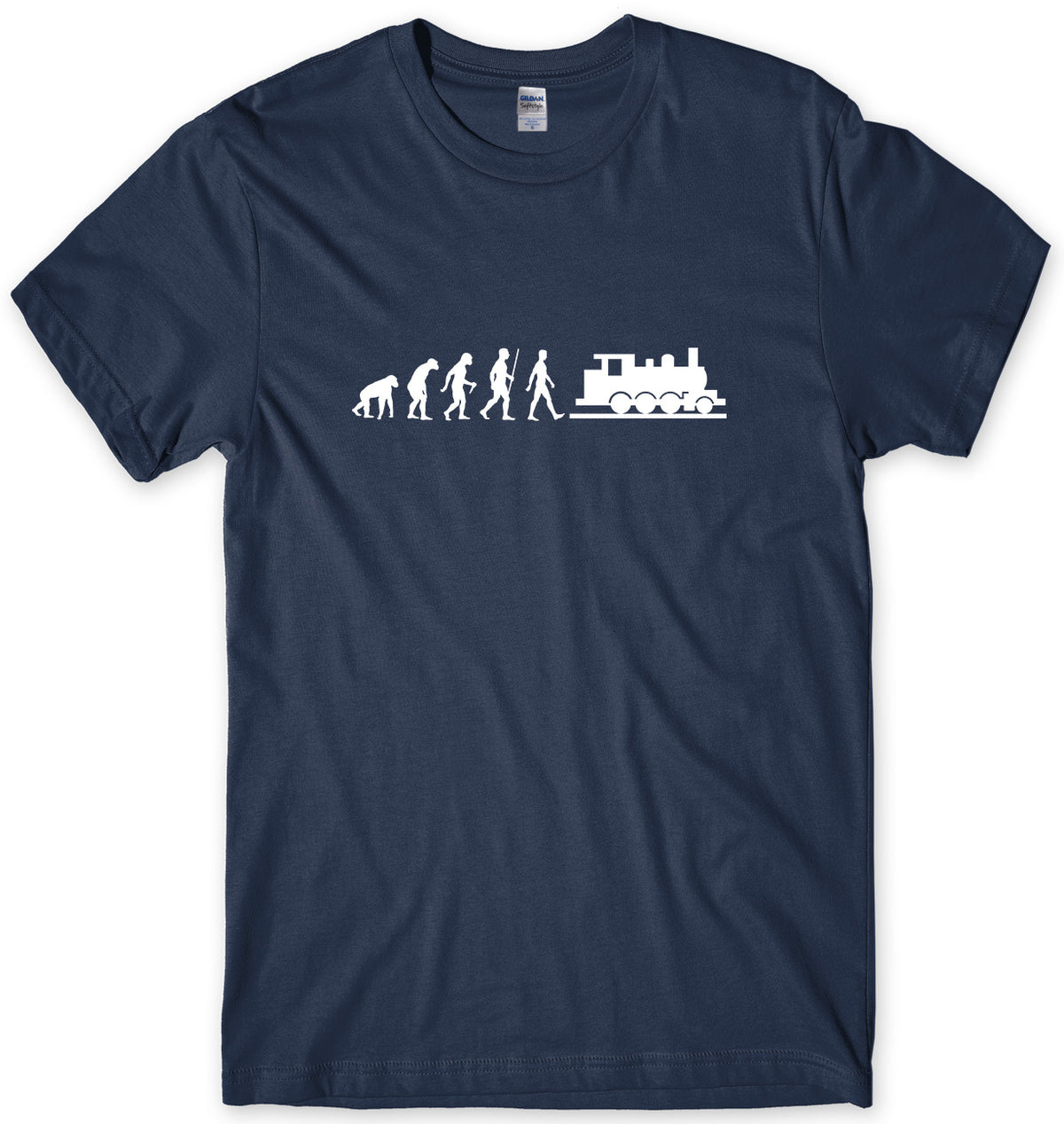 EVOLUTION OF MODEL RAILWAYS MENS FUNNY UNISEX T-SHIRT