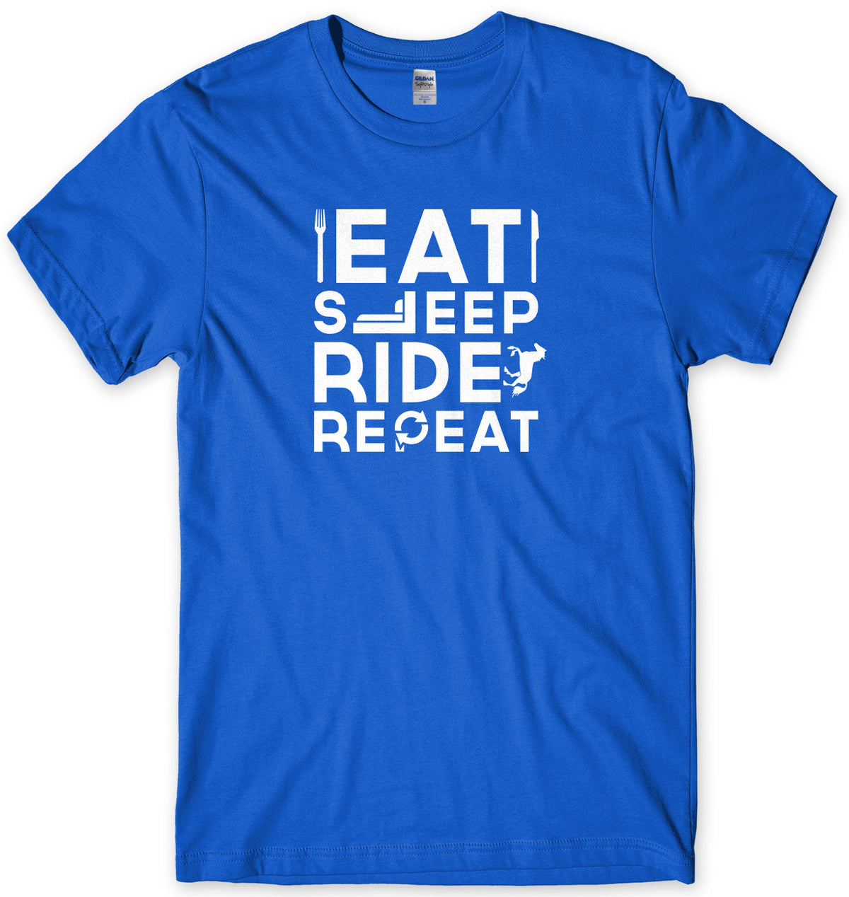 Eat Sleep Ride Repeat Mens Unisex T-Shirt