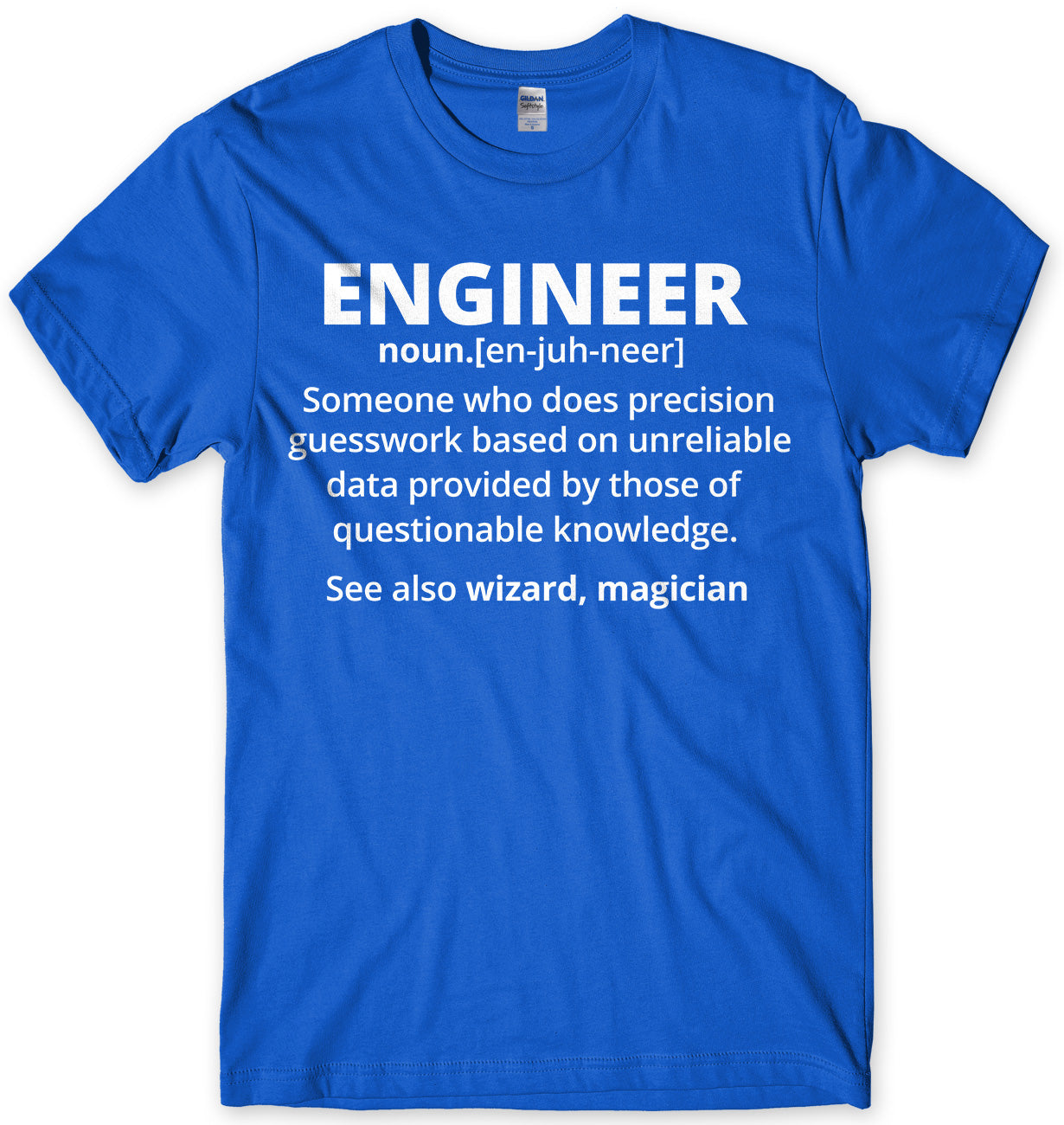 Engineer Dictionary Meaning Mens Unisex T-Shirt