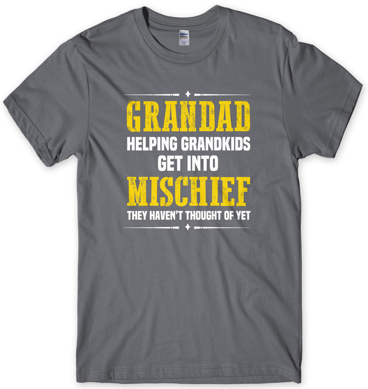 Grandad Helping Grandkids Get Into Mishief They Haven&#39;t Thought Of Yet Mens Unisex T-Shirt