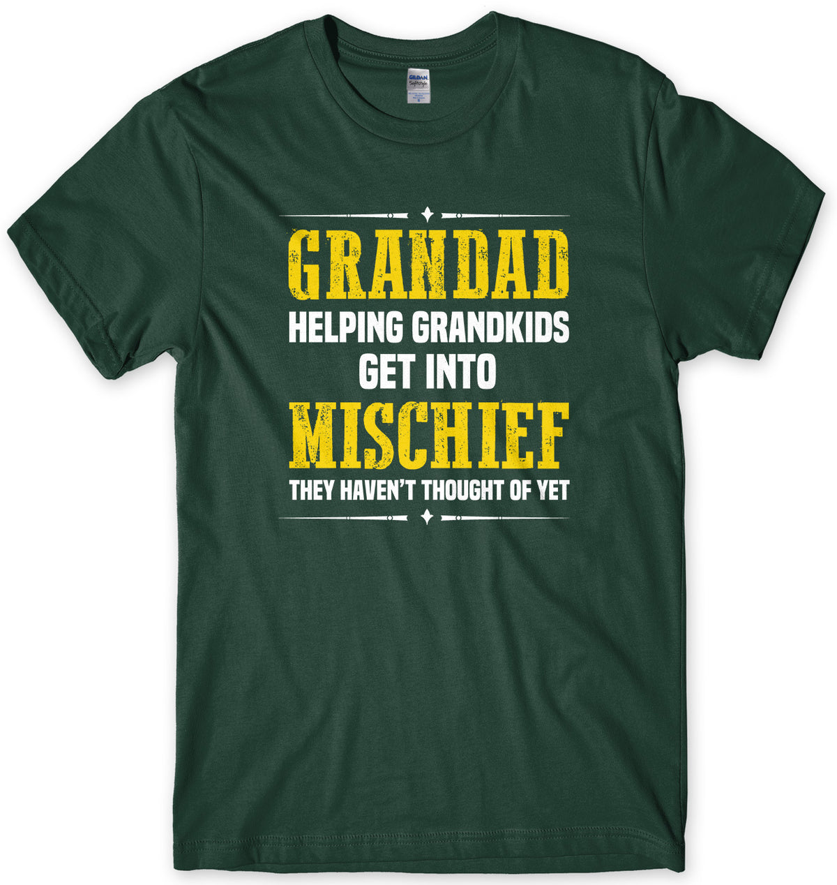 Grandad Helping Grandkids Get Into Mishief They Haven&#39;t Thought Of Yet Mens Unisex T-Shirt