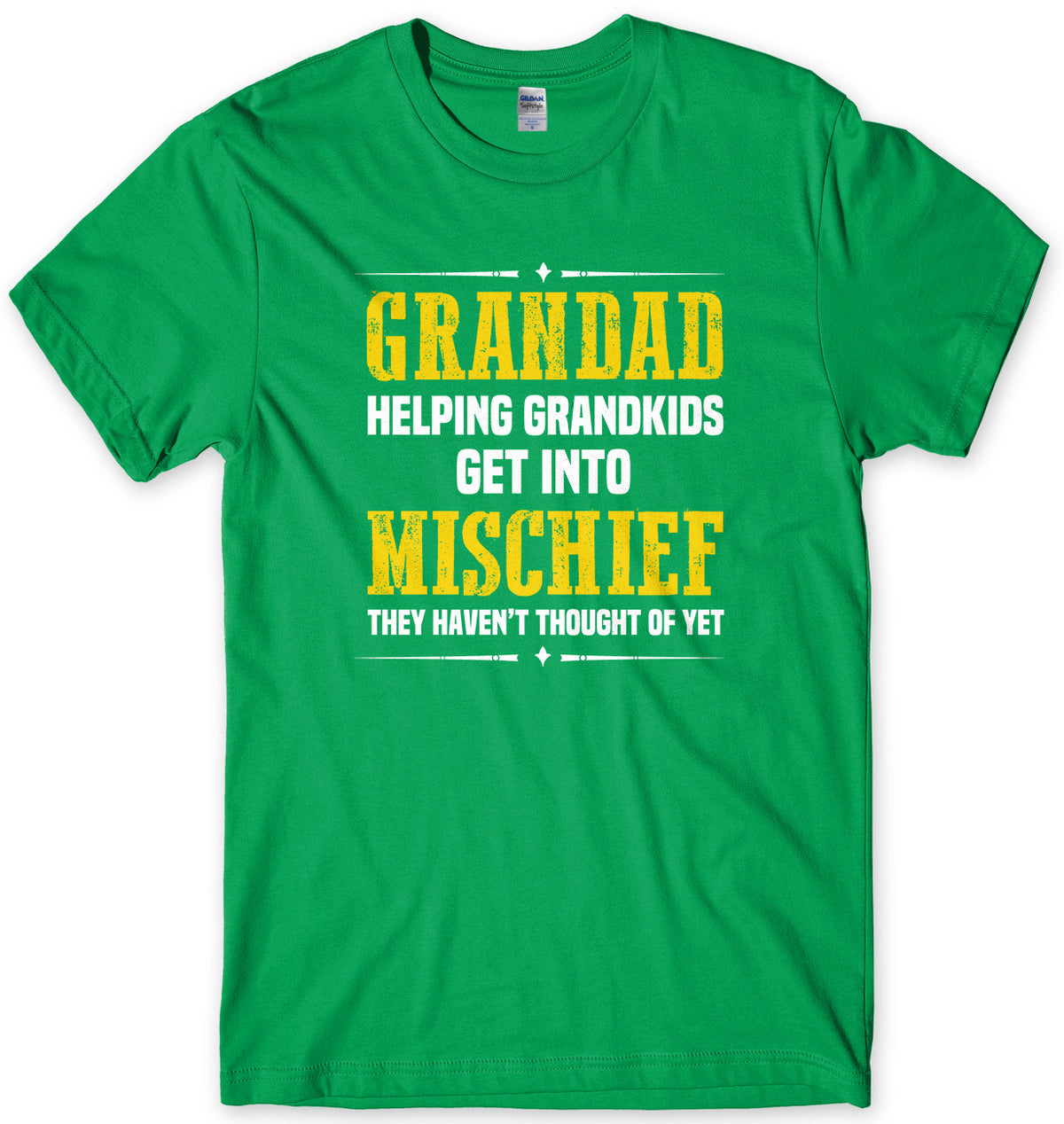 Grandad Helping Grandkids Get Into Mishief They Haven&#39;t Thought Of Yet Mens Unisex T-Shirt