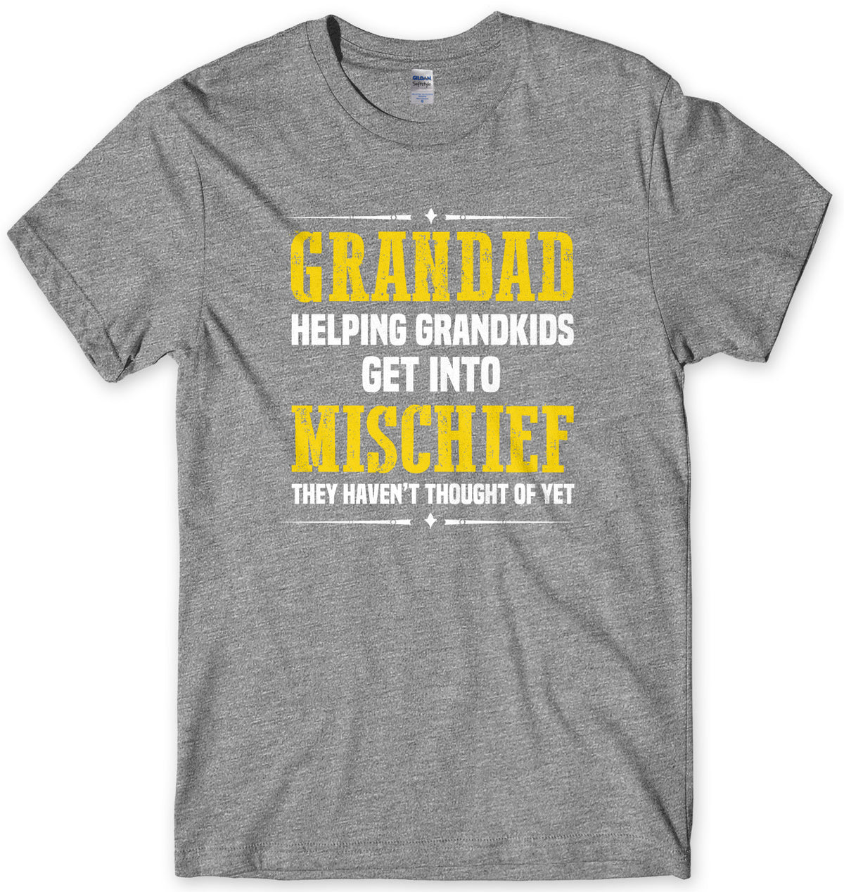 Grandad Helping Grandkids Get Into Mishief They Haven&#39;t Thought Of Yet Mens Unisex T-Shirt
