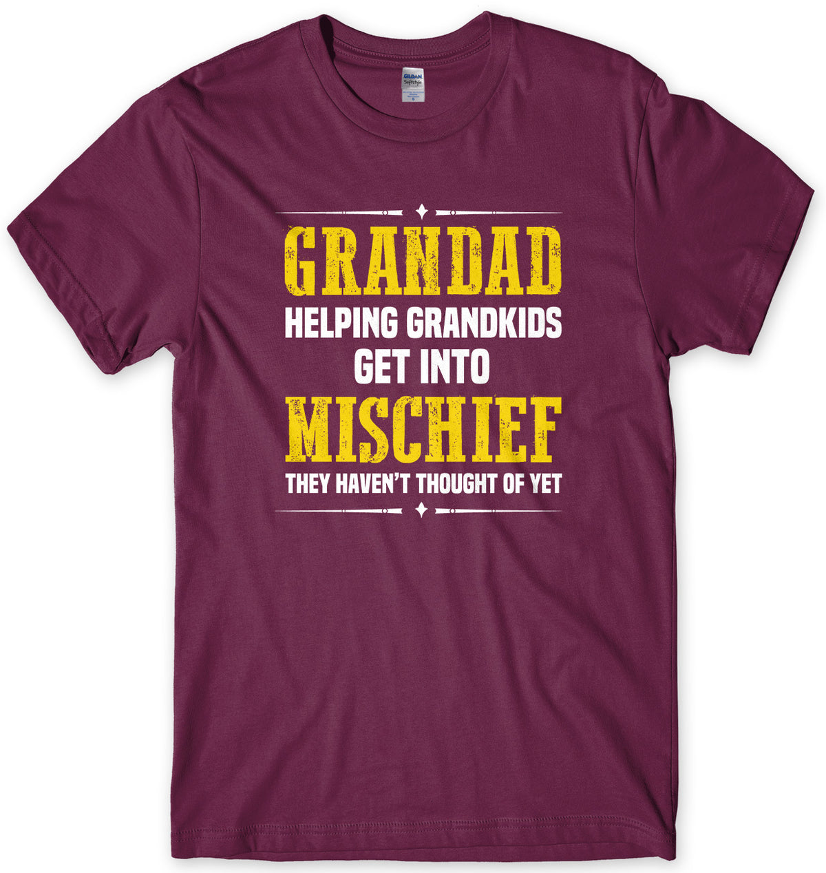 Grandad Helping Grandkids Get Into Mishief They Haven&#39;t Thought Of Yet Mens Unisex T-Shirt
