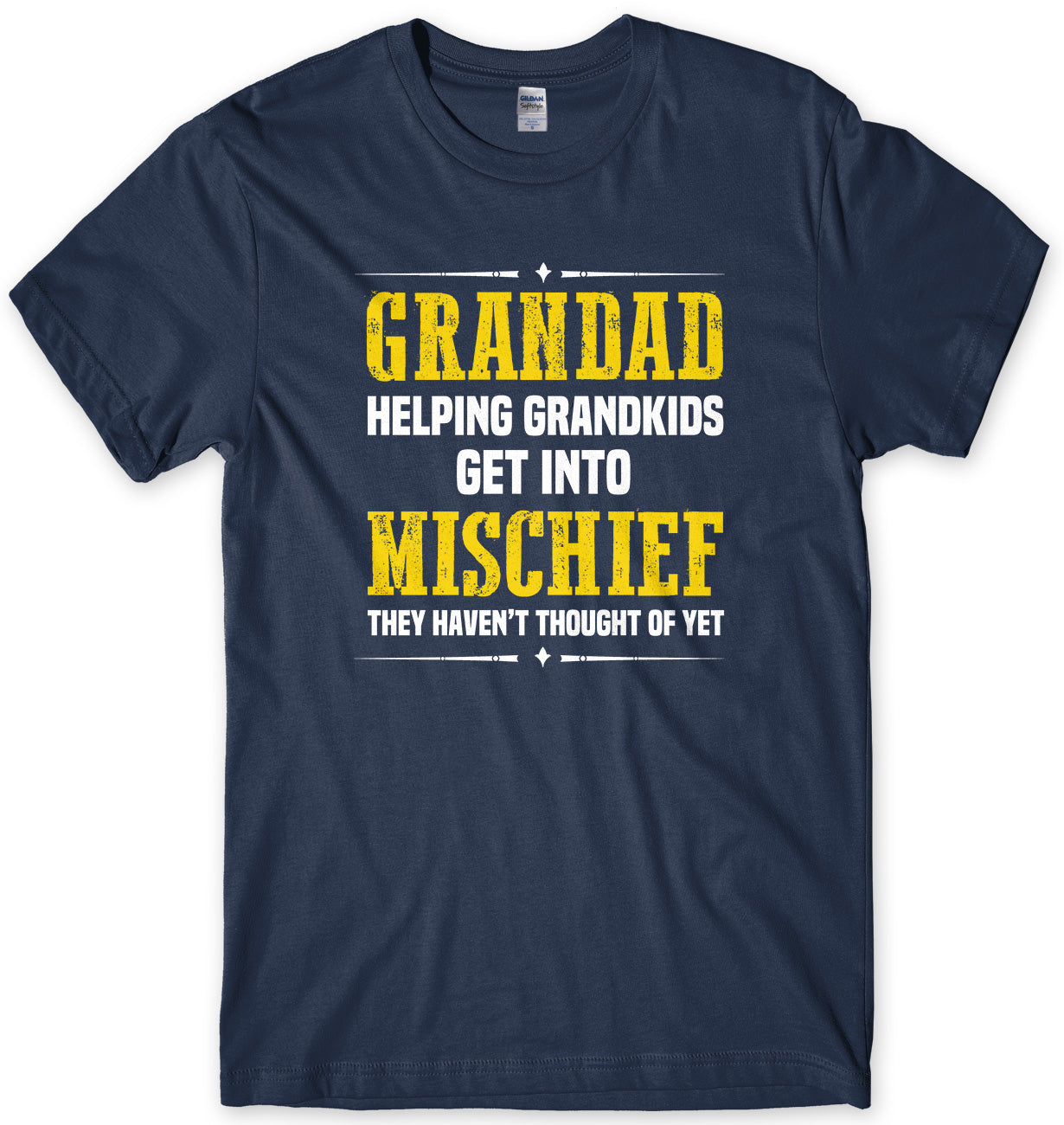 Grandad Helping Grandkids Get Into Mishief They Haven't Thought Of Yet Mens Unisex T-Shirt