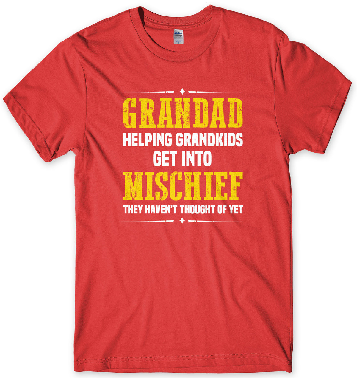 Grandad Helping Grandkids Get Into Mishief They Haven&#39;t Thought Of Yet Mens Unisex T-Shirt