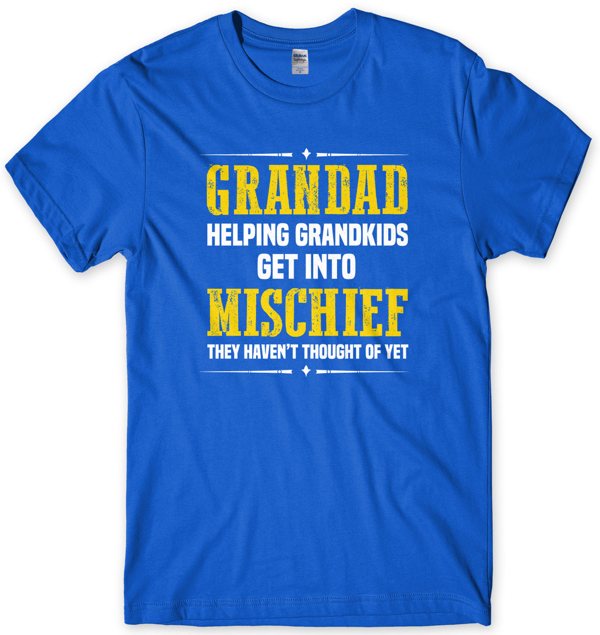Grandad Helping Grandkids Get Into Mishief They Haven&#39;t Thought Of Yet Mens Unisex T-Shirt