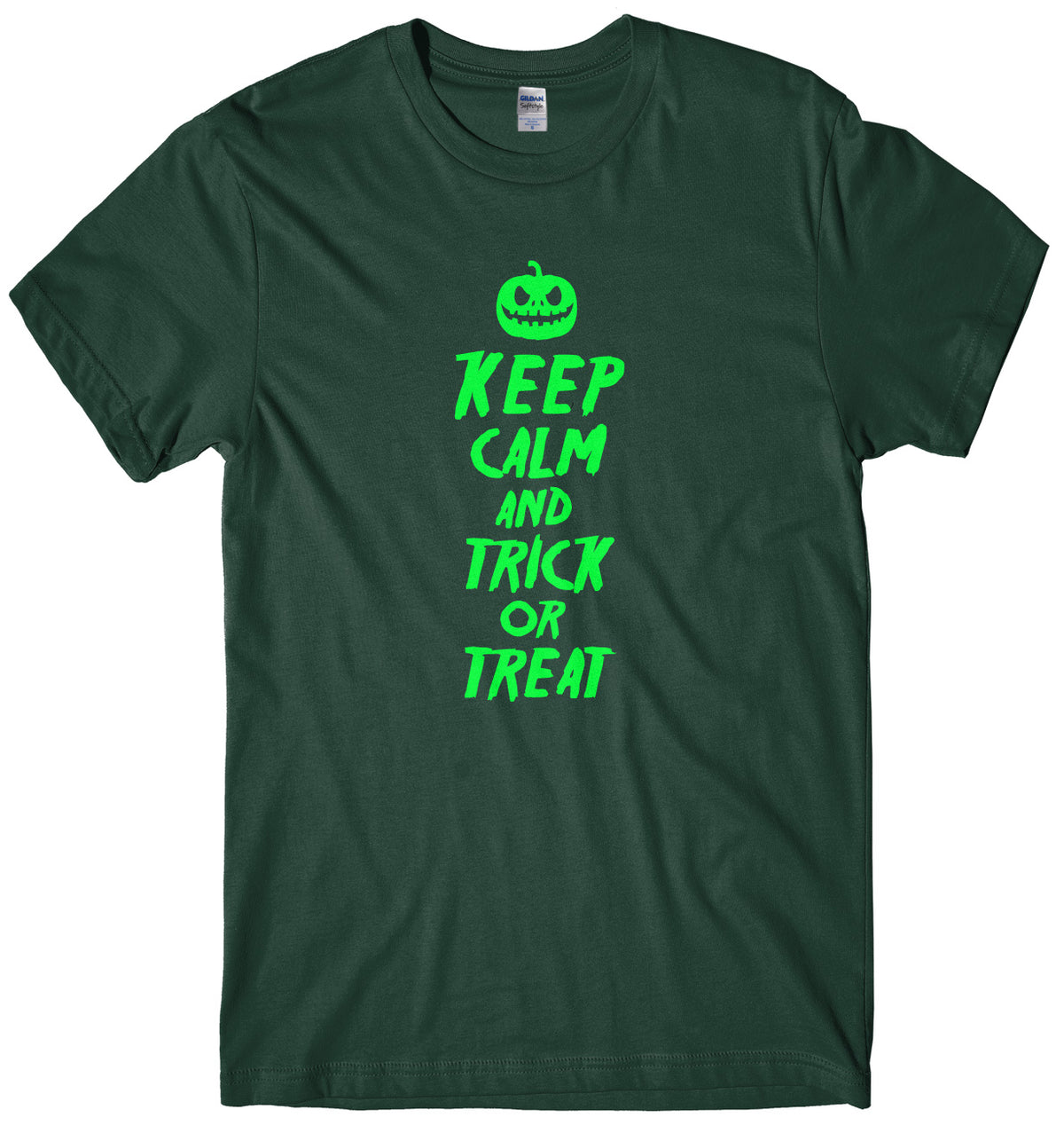Keep Calm And Trick Or Treat Mens Unisex Halloween T-Shirt