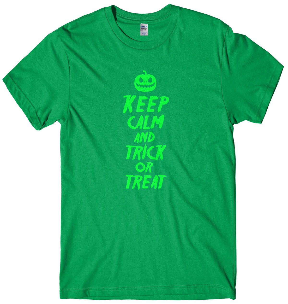 Keep Calm And Trick Or Treat Mens Unisex Halloween T-Shirt