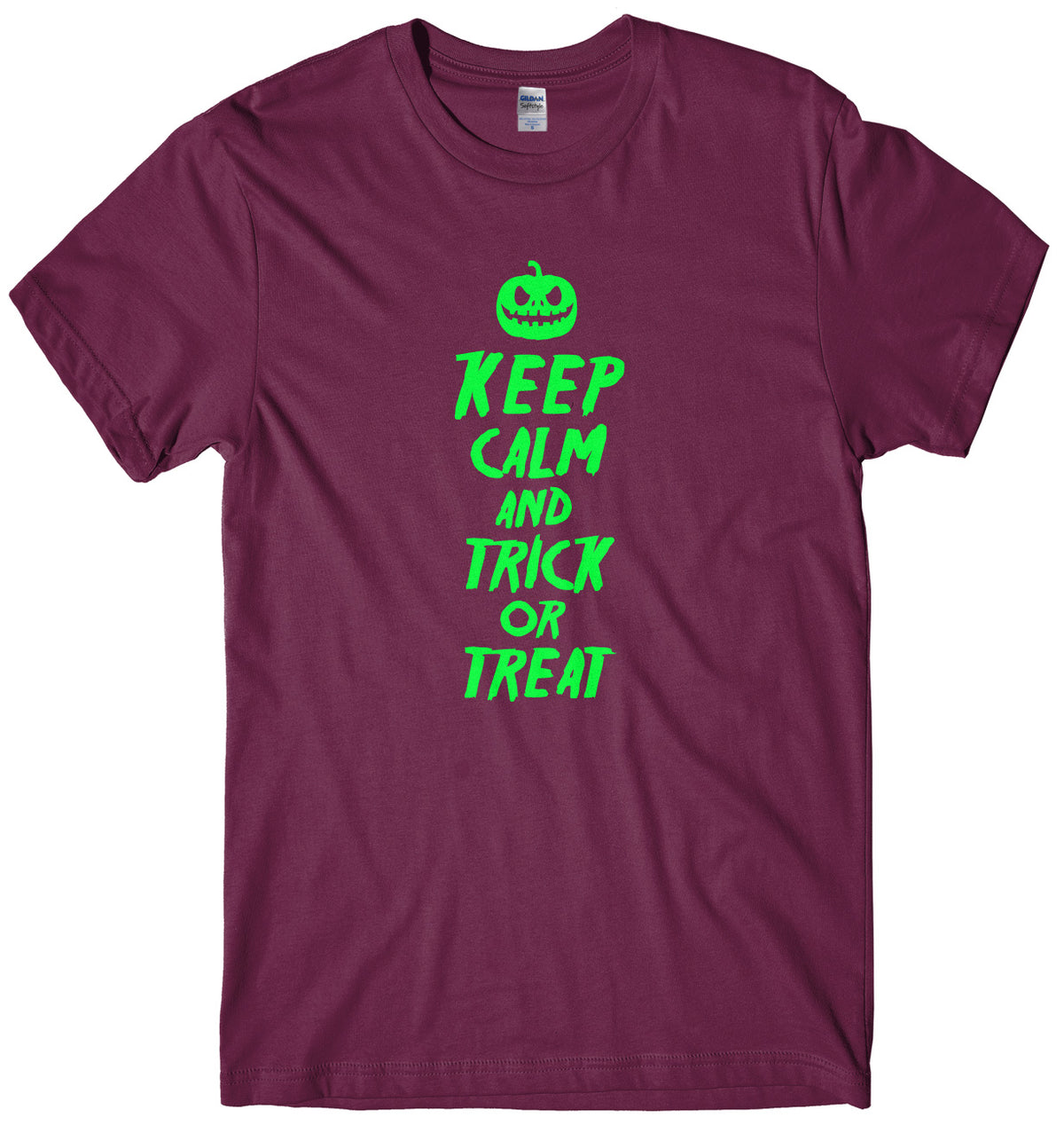 Keep Calm And Trick Or Treat Mens Unisex Halloween T-Shirt