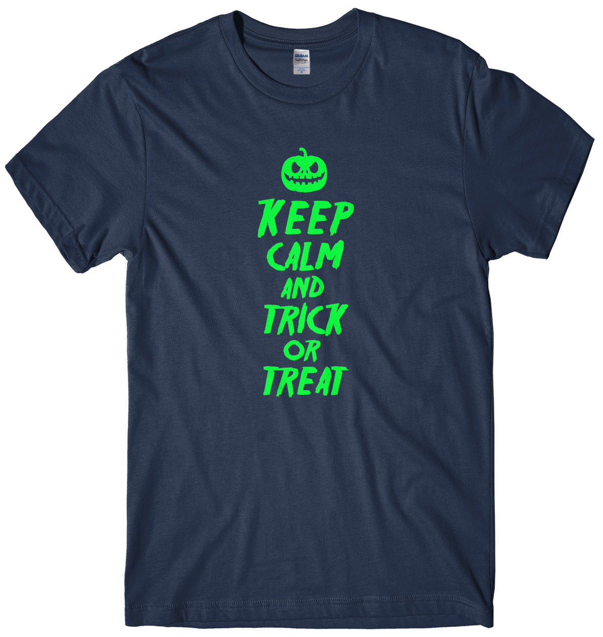 Keep Calm And Trick Or Treat Mens Unisex Halloween T-Shirt
