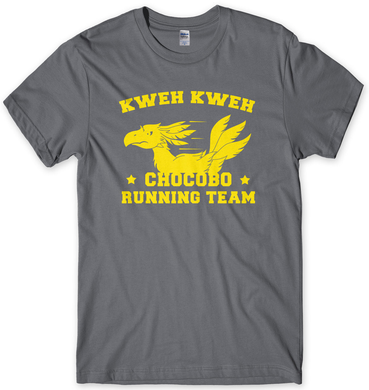 KWEH KWEH CHOCOBO RUNNING TEAM MENS UNISEX T-SHIRT