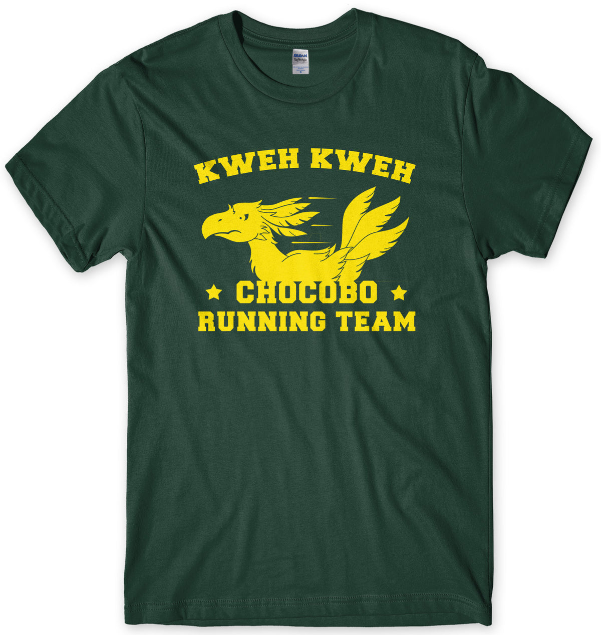 KWEH KWEH CHOCOBO RUNNING TEAM MENS UNISEX T-SHIRT