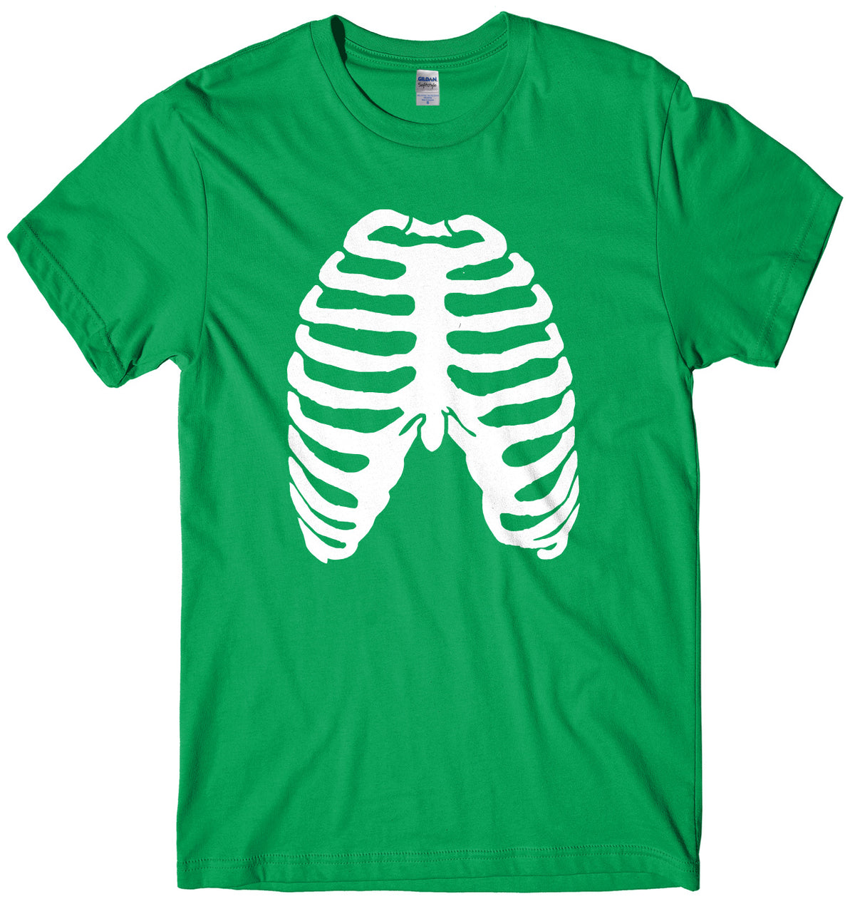 Skeleton Ribs Ribcage Design Mens Unisex Halloween T-Shirt