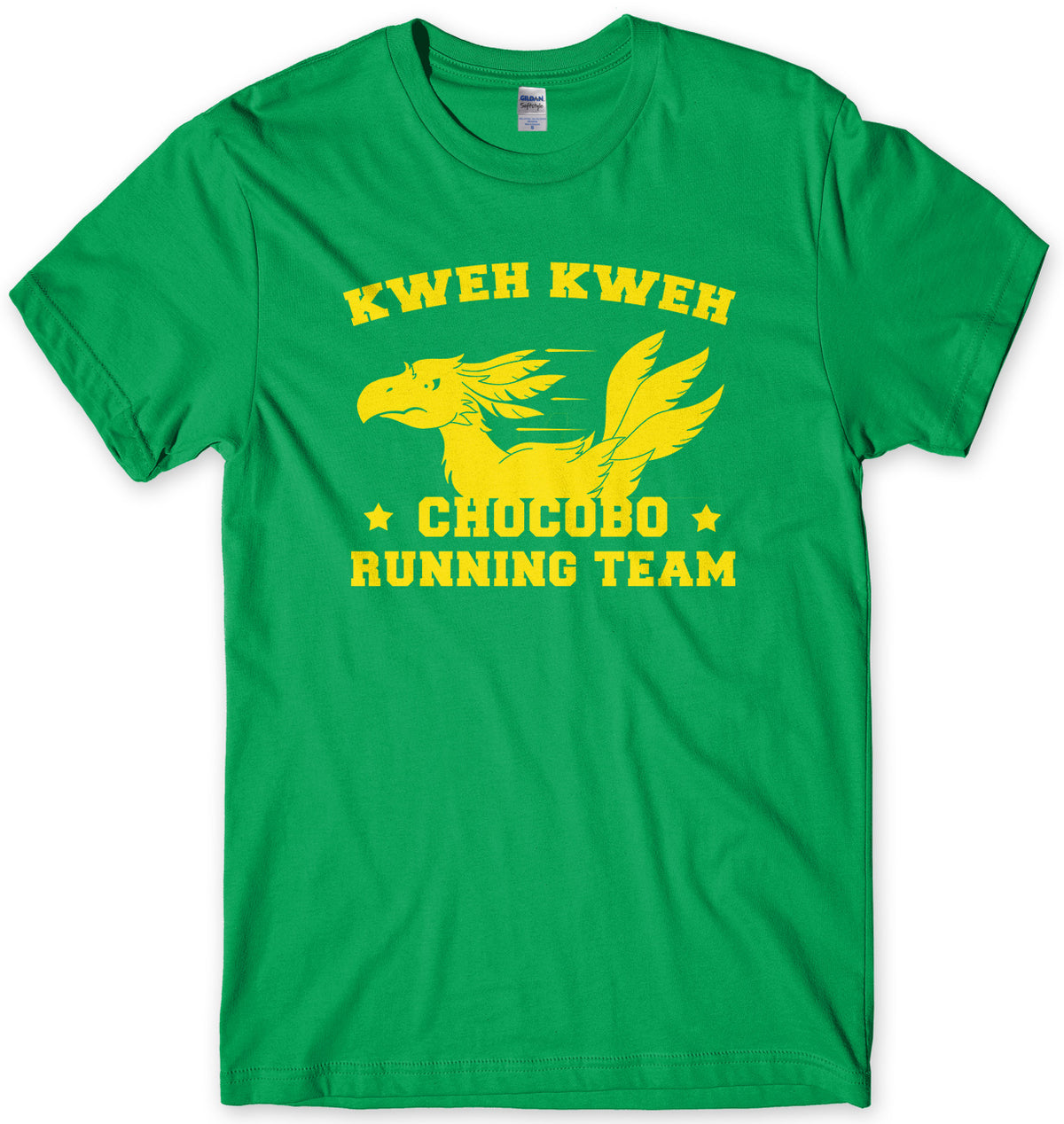 KWEH KWEH CHOCOBO RUNNING TEAM MENS UNISEX T-SHIRT