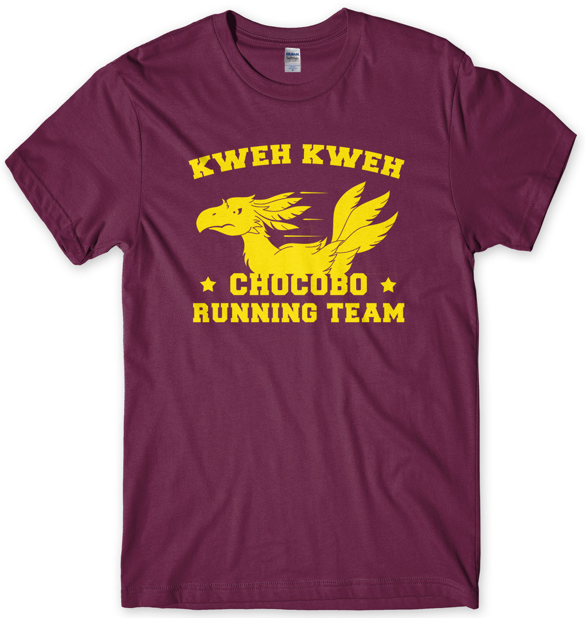 KWEH KWEH CHOCOBO RUNNING TEAM MENS UNISEX T-SHIRT