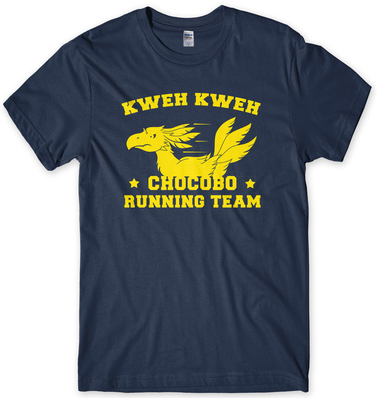 KWEH KWEH CHOCOBO RUNNING TEAM MENS UNISEX T-SHIRT