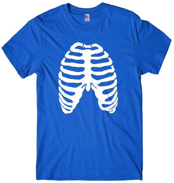 Skeleton Ribs Ribcage Design Mens Unisex Halloween T-Shirt - StreetSide ...