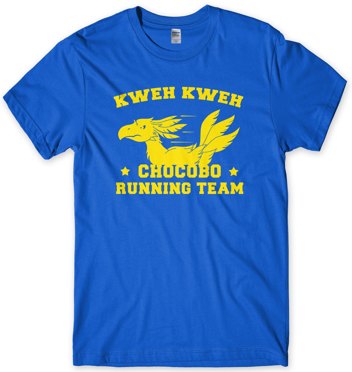 KWEH KWEH CHOCOBO RUNNING TEAM MENS UNISEX T-SHIRT