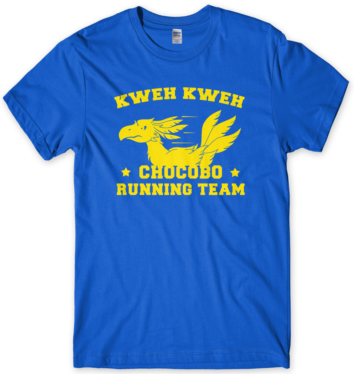 KWEH KWEH CHOCOBO RUNNING TEAM MENS UNISEX T-SHIRT