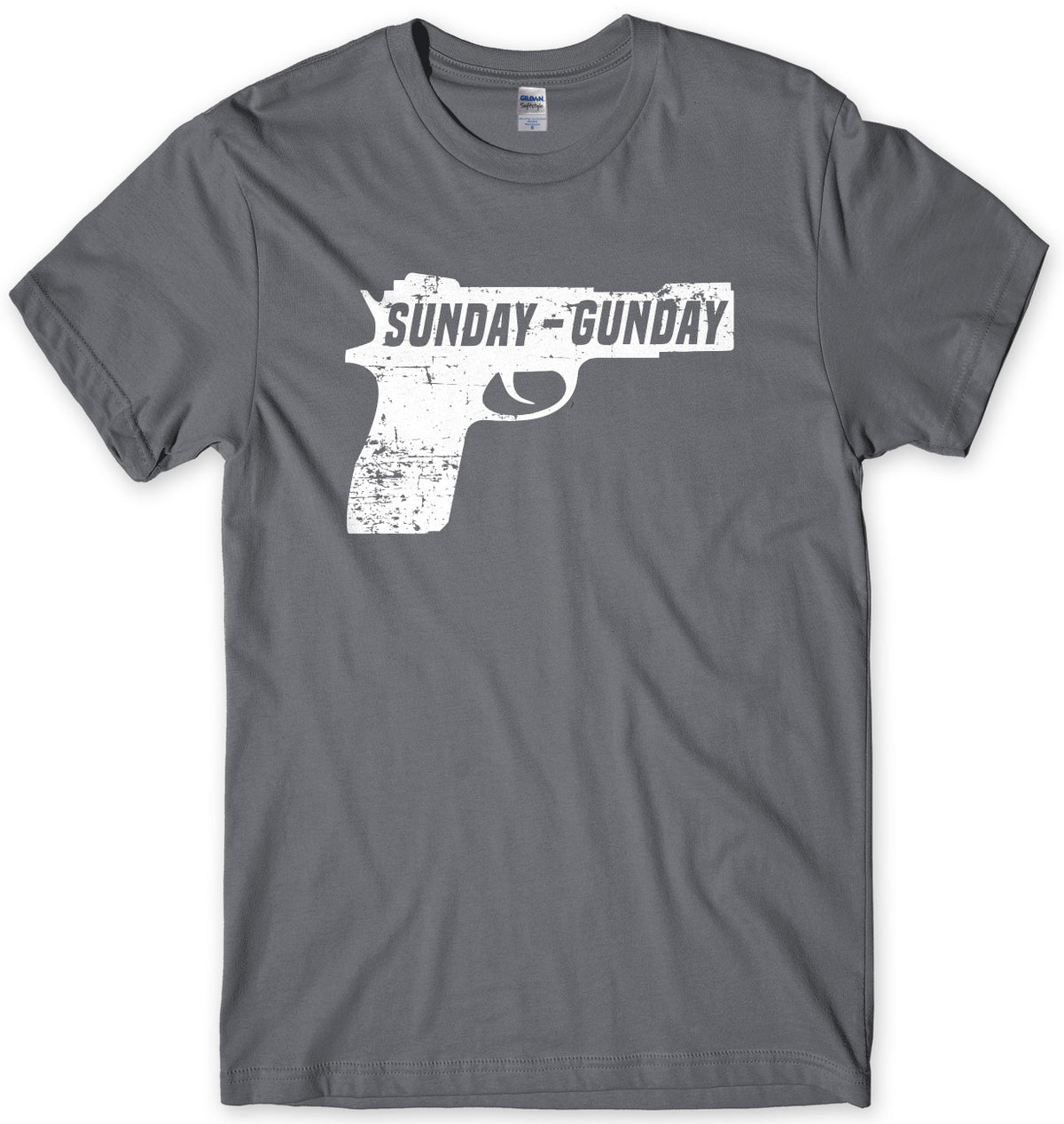 Sunday Gunday Pistol Firearm Gun Mens Unisex T-Shirt