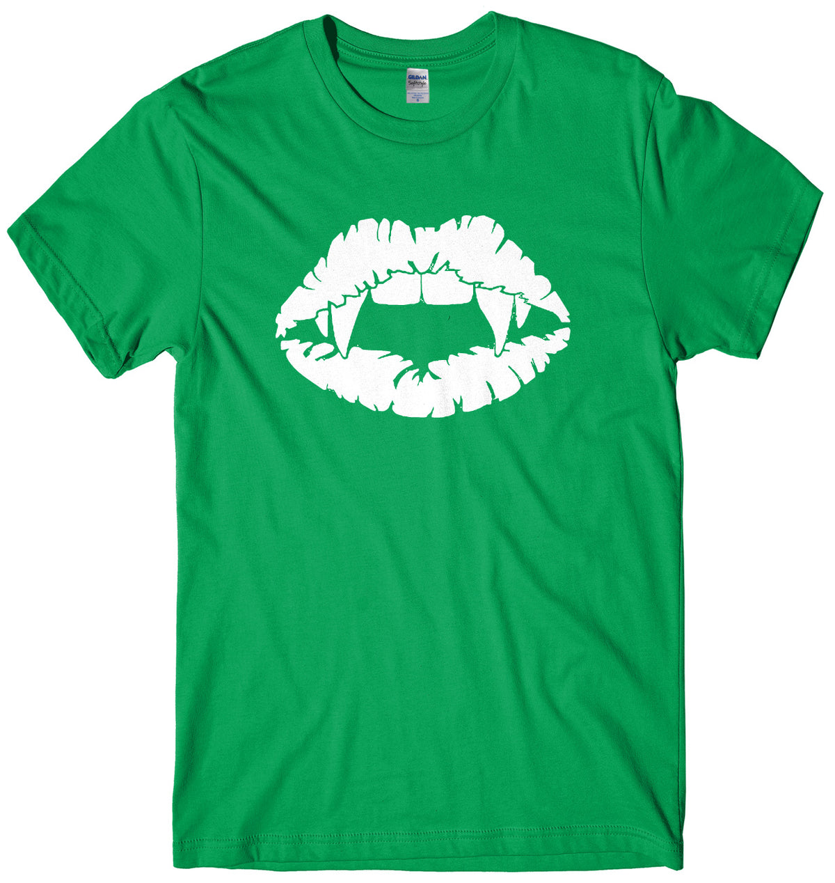 Vampire Teeth Vampire Lips Design Mens Unisex Halloween T-Shirt
